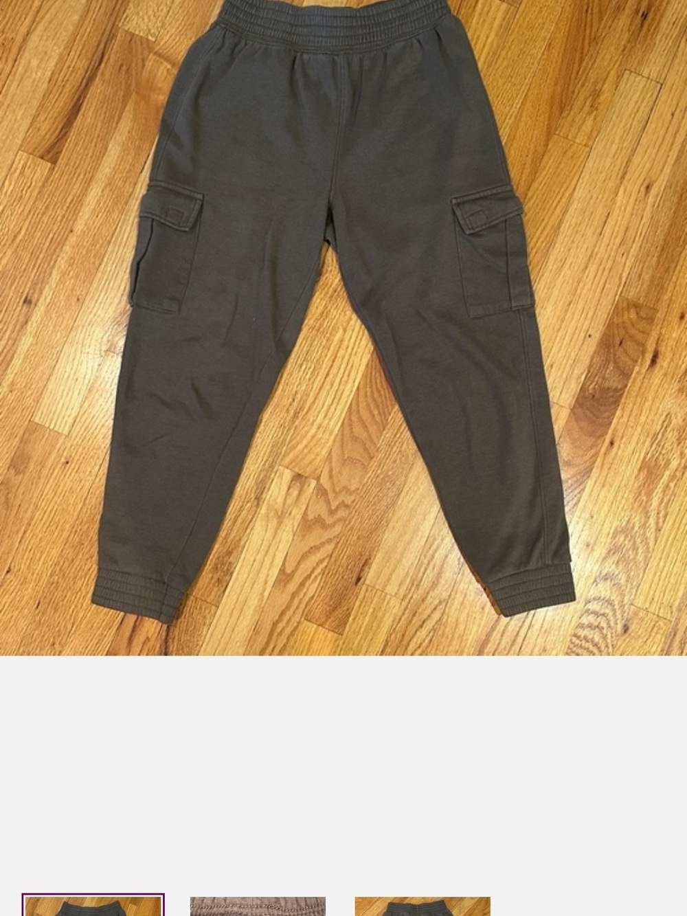 Garage Women's Cargo Joggers in Charcoal New Medium